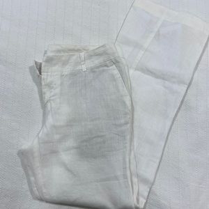Cynthia Rowley Linen Pants. White. Size 2. Wide leg.